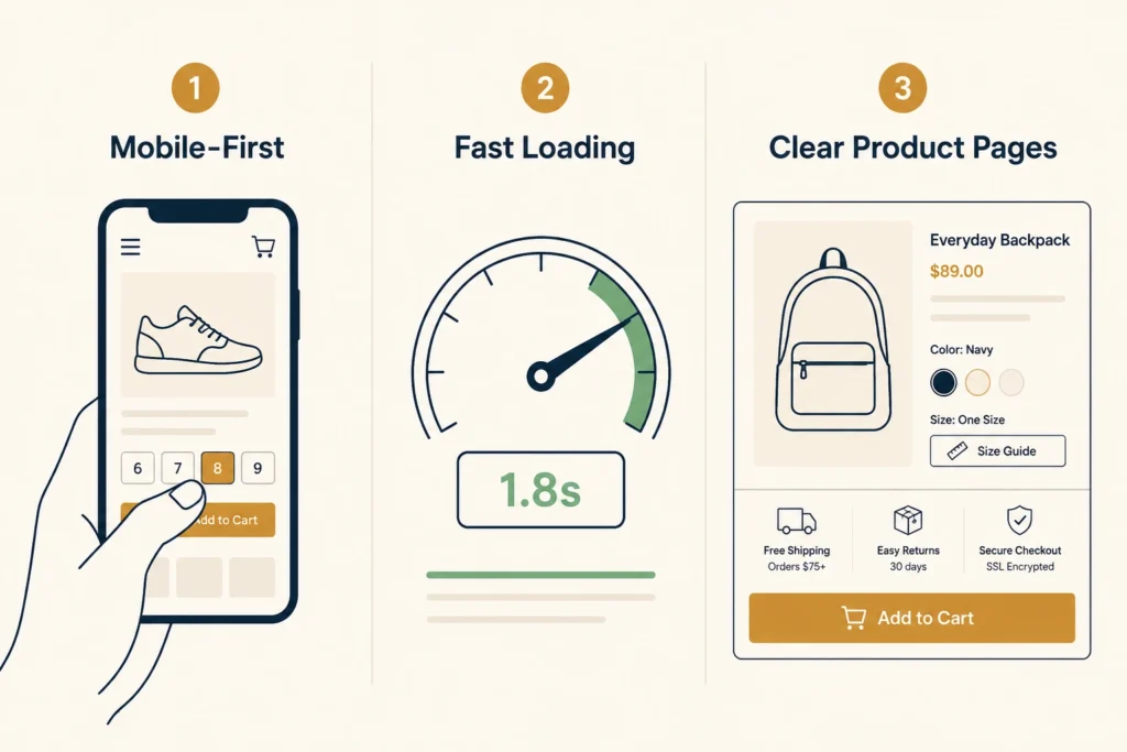 Core Elements of High-Converting e-commerce Design