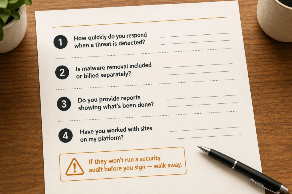 Choosing the Right Website Security Maintenance Service