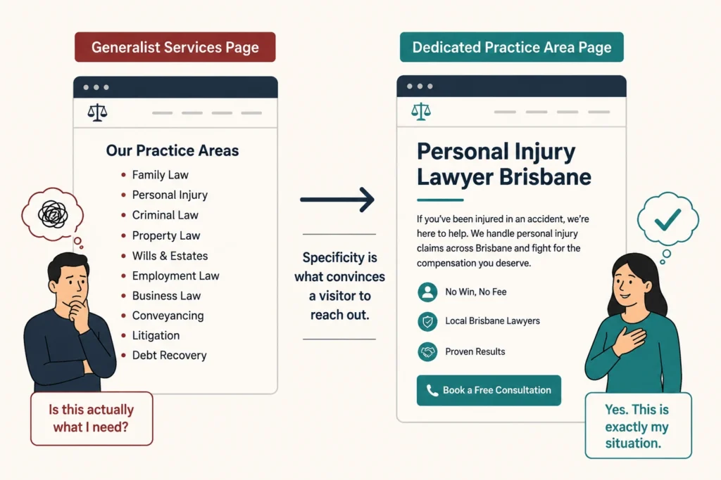 Practice Area Pages