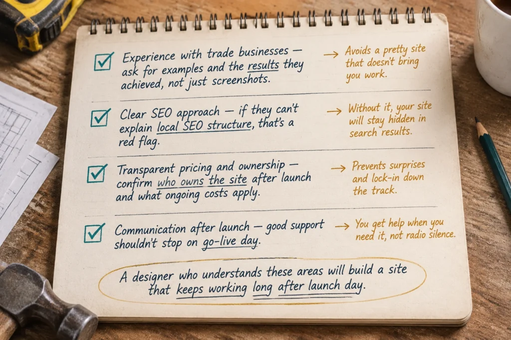 What to Look for in a Tradie Web Designer