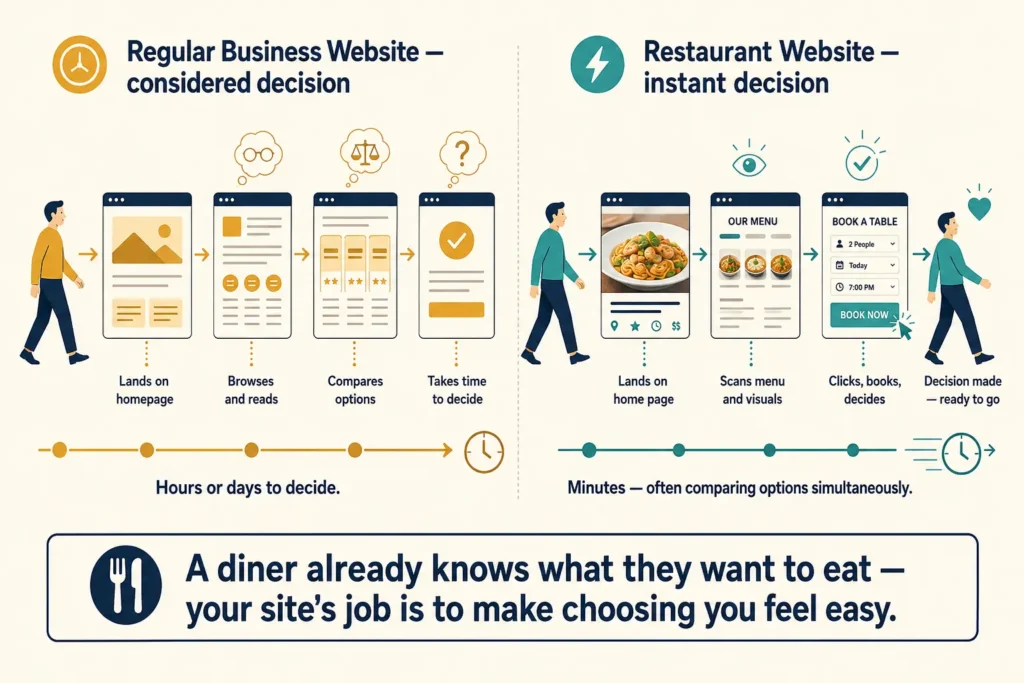 What Makes Restaurant Web Design Different