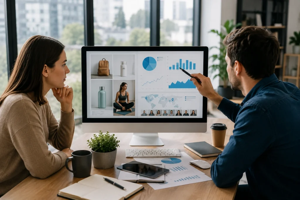 Explaining who is buy their product