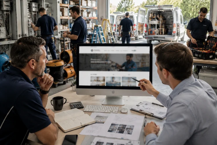 How the Right Web Design for Electricians Can Win More Local Jobs